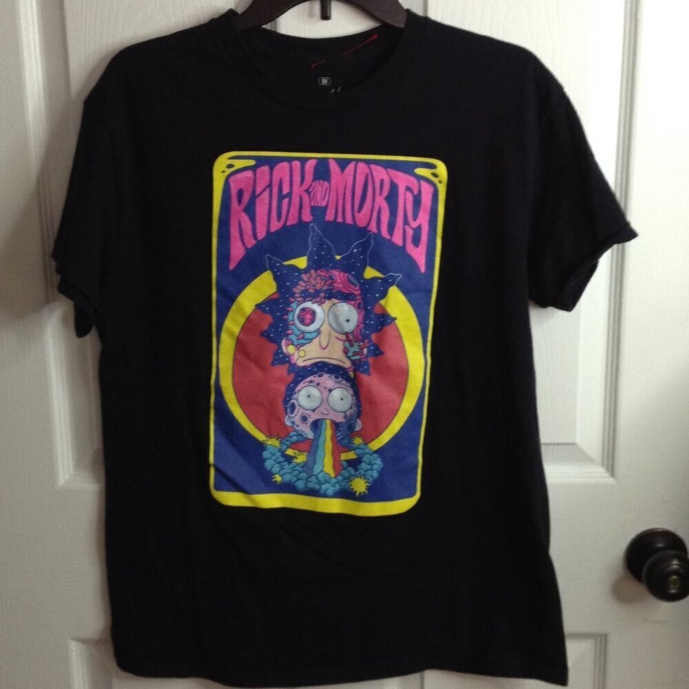 Rick & Morty Adult Swim Tee; M; 2024. Graphic, Rick & Morty Collectible, Dudes